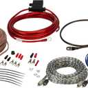 Scosche Install Centric ICAK10 True 10 Gauge Hybrid OFC High Current Amp/Subwoofer Wiring Kit | Complete 2-CH Car Amplifier Install Kit Twisted Pair Audio Cables, Speaker Wire, In-Line Fuse Holder