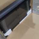 Benrocks 50'' Electric Fireplace Inserts with Glass Door, Recessed Wall Electric Fireplace Heater with Fire Crackling Sound, Adjustable Top Light & Flame Speed, Overheating Protection, 750/1500W Black