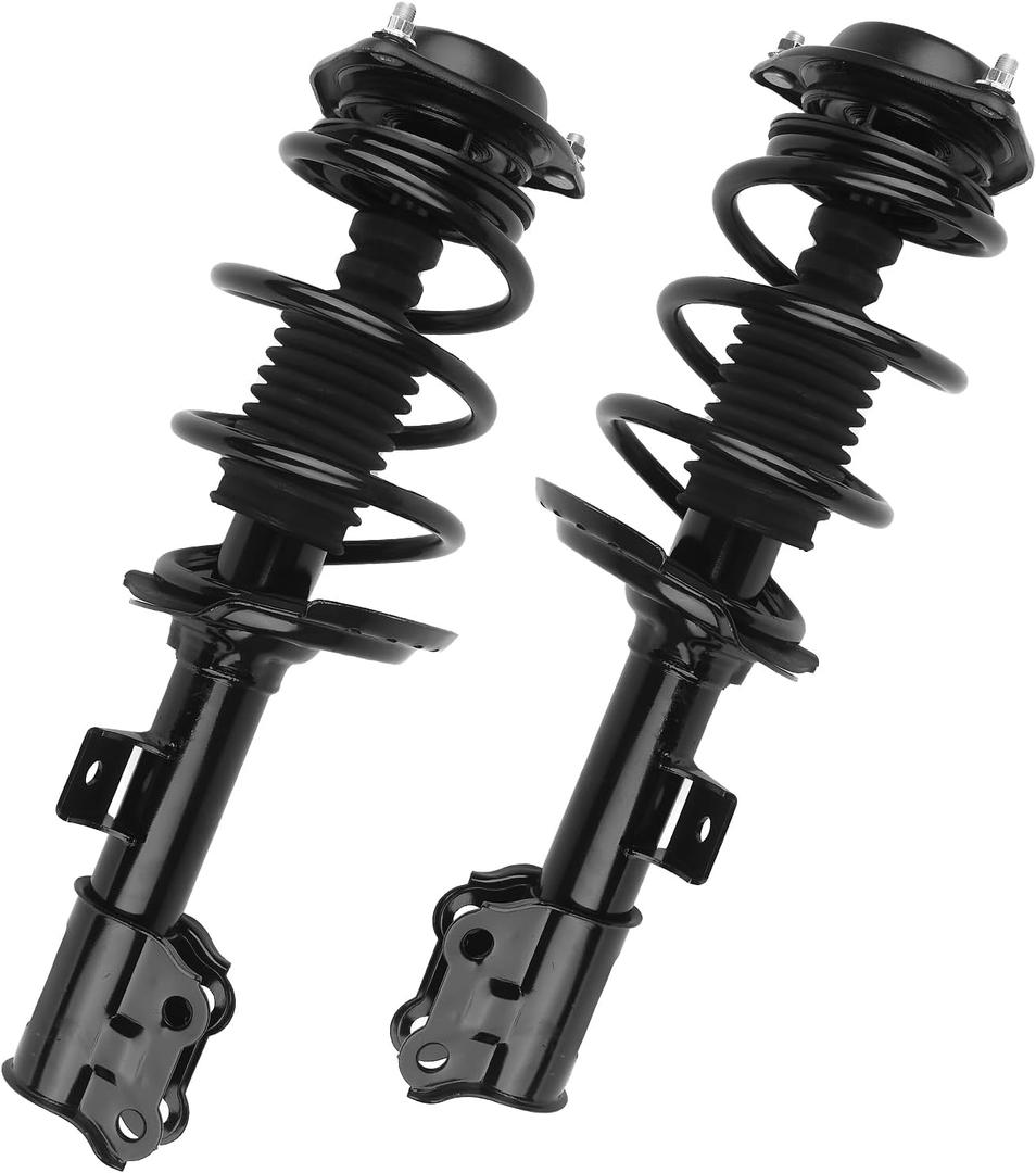 KUSATEC Front Pair Complete Struts Shock Absorber fit for 2011-2016 Hyundai Elantra; 172709 172708 Left/Right Struts with Coil Spring Assemblies