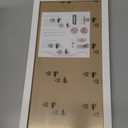 BOJIN 8x16 Picture Frames White Solid Wood Without Mat Photo Frame for Wall Hanging Home Decoration