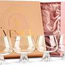 GLASSIQUE CADEAU Venice Goblet Cocktail Glasses for Gin Tonic, Aperol Spritz,Sangria | Modern Glassware Collection | Set of 4 | 17 oz Light Borosilicate Glass Balloons for Home Bar Drinks
