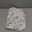 ECOCOTT 100% Washed Cotton Pillowcase for Hair and Skin Linen Feel Soft Comfortable Breathable 1 Pcs Pillow Case with Envelope Closure Body Size (20"x54") (Mini Green Leaves Floral)