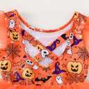 Tutu.kk Toddler Ballet Leotard Ruffle Sleeve Sequin Tulle Tutu Dress Ballerina Outfits for Girls Birthday Holiday (6-7 Years, Orange)