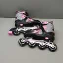 Gonex Inline Skates for Girls Boys Kids, Adjustable Skates Outdoor Blades Inline Roller Skates for Children Teens Women with Light Up Wheels for Indoor Outdoor Backyard Skating (L - Youth (4Y-7Y))