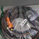 Garden Hose 25 ft x 5/8", NON-EXPANDING Flexible Water Hose, Kink Resistant Lightweight Hybrid Hose-Black Orange