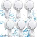 LUXEAR Suction Hooks Powerful Suction Cup Hooks Vacuum Suction Holder Heavy Duty Shower Suction Hooks Glass Door Window Christmas Wreath Hanger Waterproof Suction Hanger for Bathroom Kitchen-6Pack
