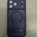 for iPhone 17 Pro Max Magnetic Case with Stand, Camera Control, Compatible with MagSafe, Full Lens Protection, Military Grade Shockproof, Translucent Men Women Slim Thin Case for 17 Promax, Blue