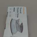 Travel Iron Mini with Steam for Clothes with Dual Voltage, Portable Mini Ironing Machine with Non-Stick Soleplate, Small Iron for Sewing, Quilting and Handcraft (Celadon)