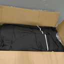 SONGMICS Portable Closet, Fabric Wardrobe, Clothes Rack with Shelves, Pockets, Large Capacity, 4 Hanging Rods, 74.4 x 17.7 x 70.9 Inches, Black URYG011BZ02, 3 Tiers