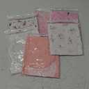 Ramede 6 Pack Baby Swaddle Blanket with Hats Sleep Swaddle for 0-3 Months Newborn Sacks Soft Cotton Wearable for Boy Girl (Pink)