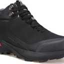 HUMTTO Men's All-Terrain Waterproof Hiking Boots Lightweight Breathable Outdoor Ankle Boots Trekking Hiking Shoes (Black, L)