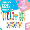 Clay and Play Dough Tools Six Piece Set - Ages 3 & Up DIMROM (47pcs)