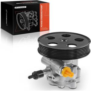 A-Premium Power Steering Pump, with Pulley, Compatible with Audi A4/A4 Quattro 2005 2006 2007 2008 2009, 2.0L, Replace # 8E0-145-153-D, 8E0-145-153-J
