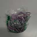 Titanker Shower Curtain Hooks Rings, Rust-Resistant Metal Double Glide Shower Hooks for Bathroom Shower Rods Curtains, Set of 12 Hooks - Greyish-Purple