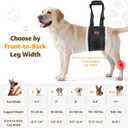 Adjustable Dog Lift Harness Dog Sling for Large Dogs Hind Leg Support Soft Lift Support and Rehab Harness for Weak Rear Legs, Helps Senior, Injured, Disabled and After ACL Surgery Dogs Large