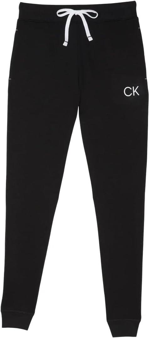 Calvin Klein Women’s  French Terry Iconic CK Logo Joggers (X-Large, Black)