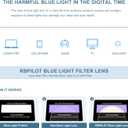 Reading Glasses Blue Light Blocking Spring Hinge Readers for Women Anti Glare Filter Lightweight Eyeglasses (Black Frame Silver Bridge)