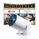 [Built-in Apps] CLOKOWE Mini Projector with WiFi and Bluetooth, 2026 Upgraded 1080P Smart Portable Projector with 180° Rotation, Auto Keystone, Compatible with iPhone/Android/Laptop/TV Stick/HDMI/USB