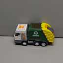 LED Garbage Truck Toy Set Includes Dumpster, Toy Truck with Mode Switch & Volume Control, Trash Vehicle with Lights and Sounds, Automatic Bump, Easter Basket Stuffers Birthday Gift for Boys Girls