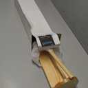 US Art Supply 18 inch Wooden Tabletop Easel Paper Roll Holder & Dispenser