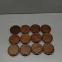 Wooden Storage Lids for Ball/Mason/Kerr Jars, Food Grade Material, Reusable canning lids with Silicone Seal, 100% Fit & Airtight for Jars (12PCS-Wide)