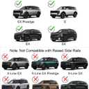 KINGGERI 330lbs Roof Rack Cross Bars for Kia Telluride 2026 2027 | with Flush Side Rails, Lockable Heavy Duty Rooftop Aluminum Roof Rails Crossbars Cargo Anti-Theft Luggage Accessories