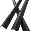 3 PCS 45" Wall Corner Protector Trim Borders for Wall Black Wood Grain Wall Edge Strip Crown Molding Trim Door and Window Frames Mirror Trim Backsplash Tile Edge
