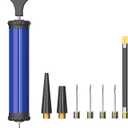 Portable Ball Pump, Air Pump with 4 Needles 2 Nozzle 1 Extension Hose Great for Basketball Football Volleyball Soccer