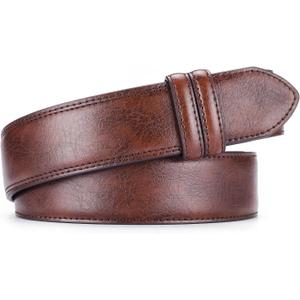 MACBORO Mechanic Work Belts for Men Without Buckle No Scratch Tsa Approved Non-Metal Hypoallergenic Belt 1.5"