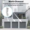 for Genie Garage Door Opener Keypad Compatible with All Genie Intellicode Overhead Door Codedodger and Dip Switch Garage Door Opener Wireless Keypad Keyless Entry Replace for 1995-Current 315/390MHZ