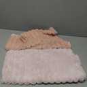 MIULEE Faux Fur Plush Decorative Throw Pillow Covers 18x18 Set of 2, Valentine's Day Cute Modern Soft Romantic Fuzzy Striped Cushion Covers Girl for Sofa Couch Bed Living Room Cozy Home Decor,Pink