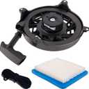 497680 Recoil Starter Assembly for Briggs and Stratton Engine 6.75 Craftsman Toro Troy-Bilt Tb210 TB230 Lawn Mower 497680 Rewind Starter Replaces Oregon 31-068 Rotary 12368-Starter