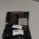 KUNCAN 4 Way Outlet Splitter - Black 1-Pack 90-Degree Angled Flat Plug 1 to 4 Extension Cable Power Strip, 16/3 Gauge 1.5FT, 3 Prong Y Style Multi Outlet Splitter, Perfect for Wall Wart Adapters