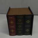 Crafted Classical Retro Wooden Antique Book Tissue Box Cover Square Tissue Holder Dispenser Paper Cover Case Napkin Holder Home Decor for Bathroom Living Room Office car Kitchen (Green),Demage Door