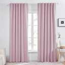 Deconovo Blackout Curtains, Thermal Insulated, W52 x L95 2 Panels, Back Tab, Machine Washable, Room-Darkening Drapes for Bedroom/Living Room Lavender