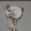 NearMoon Standing Paper Towel Holder, Kitchen Paper Towel Tissue Holder- for Bathroom Kitchen Countertop, Standard or Jumbo-Sized Roll Paper (with Marble Base, Brushed Gold)