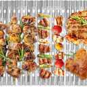 20 Pack Disposable Aluminum Grill Liners, 12" x 20" Rollable Grill Sheets for Grill Grates of Outdoor Charcoal BBQ
