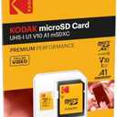 KODAK 128GB Class 10 UHS-I U1 MicroSDXC Card with Adapter 10x Write Speed