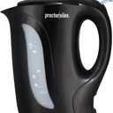 Proctor Silex Electric Tea Kettle, Water Boiler & Heater Auto-Shutoff & Boil-Dry Protection, 1000 Watts for Fast Boiling, 1 Liter, Black (K2071PS)