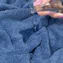 American Soft Linen Luxury 6 Piece Towel Set, 2 Bath Towels 2 Hand Towel 2 Washcloths, 600 GSM 100% Cotton Turkish Towels for Bathroom, Electric Blue Towel Sets