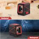 Laser Level with Tripod, 100 feet Green Cross Line Self Rotary Leveling Laser Level, Vertical and Horizontal Line, Rotatable 360 Degree, Manual Self leveling and Pulse Mode,IP54 Waterproof & Battery