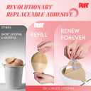Sticky Bra & Refill Kit, Push Up Sticky Boobs for Backless Dress, Reusable Stick on Bra with Extra Adhesive Strips