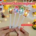 Christmas Lollipops Candy, 4 Pack Christmas Candy Individually Wrapped, Fruit Flavored Light-Up Suckers Bulk For Festive Treats (EXP 07/15/25)