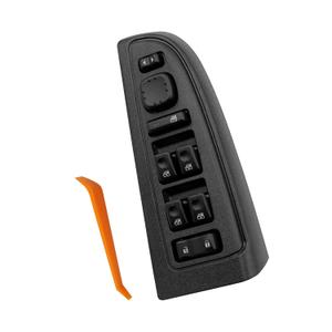 15883323 Front Driver Side Door Lock and Power Window Switch with Black Bezel Cover for Chevy Avalanche Silverado Suburban Tahoe Cadillac Escalade GMC Yukon Sierra Yukon XL 2003-2008 901-075