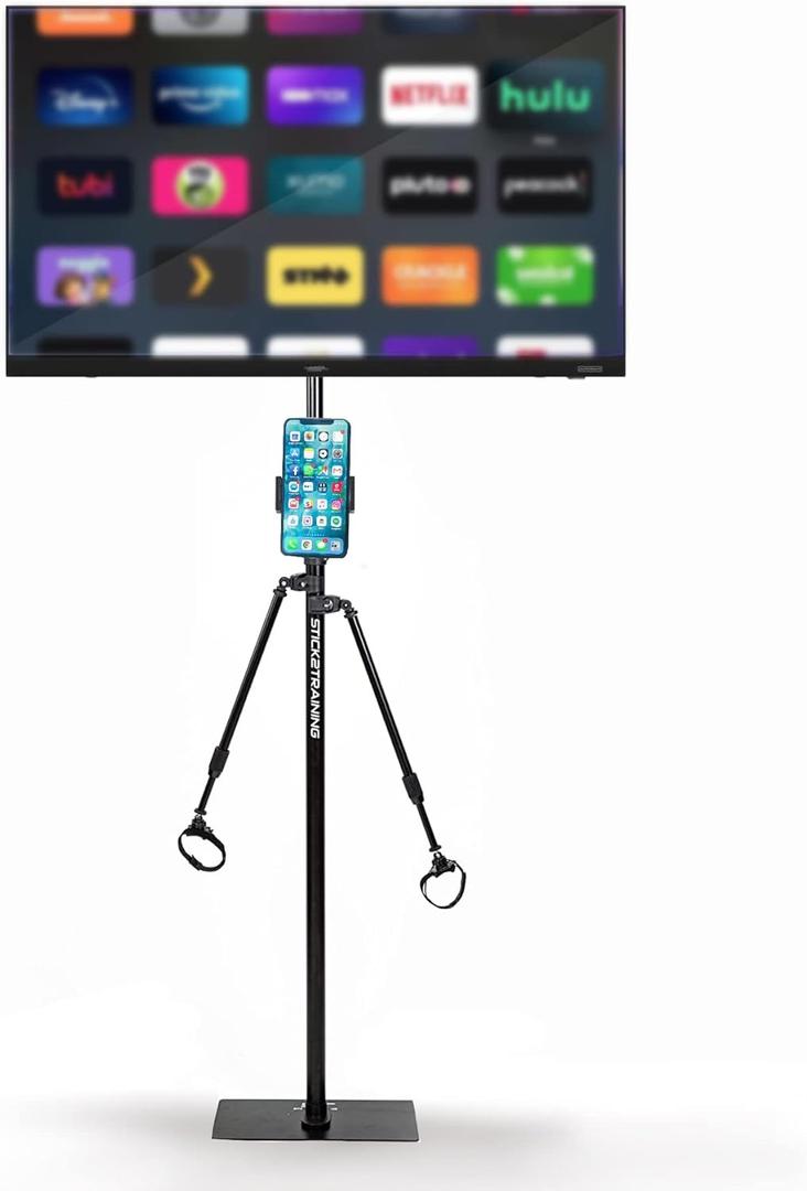 Extra-Tall TV VESA Stand Mount for Treadmills, Walking Pads, Under Desk Units, and Standing Desks  Stay Productive or Entertained While You Work Out!