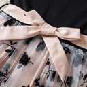 Toddler Girl Summer Dress Tulle Ruffle Sleeveless Baby Girl Fashion Casual Spring Dresses 1-5Y (Black)