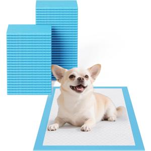 Pet Pee Pads - Strong Absorption& Leak-Proof for Dogs - Puppy Pads - Super Absorbent, Waterproof, Quick-Dry, Unscented for Dogs and Cats, Rabbits (Pack of 100 - 13x18)
