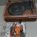Vinyl Record Player Bluetooth Vintage 3-Speed Portable Turntables with Built-in Speakers, Belt-Driven LP Player Support USB Input AUX-in RCA Line Out