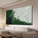 Canvas Wall Art Decor Large Green Abstract Wall Art Prints Wall Art Pictures for Living Room Canvas Art Wall Decor Modern White Wall Art Abstract Artwork for Walls Bedroom Office Decor 24" X 48"