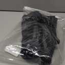 MOGU Mens Striped Slim Fit Dress Pants  Lightweight Flat Front Pinstripe Suit Trousers, Business Casual Slacks (Large, Black)